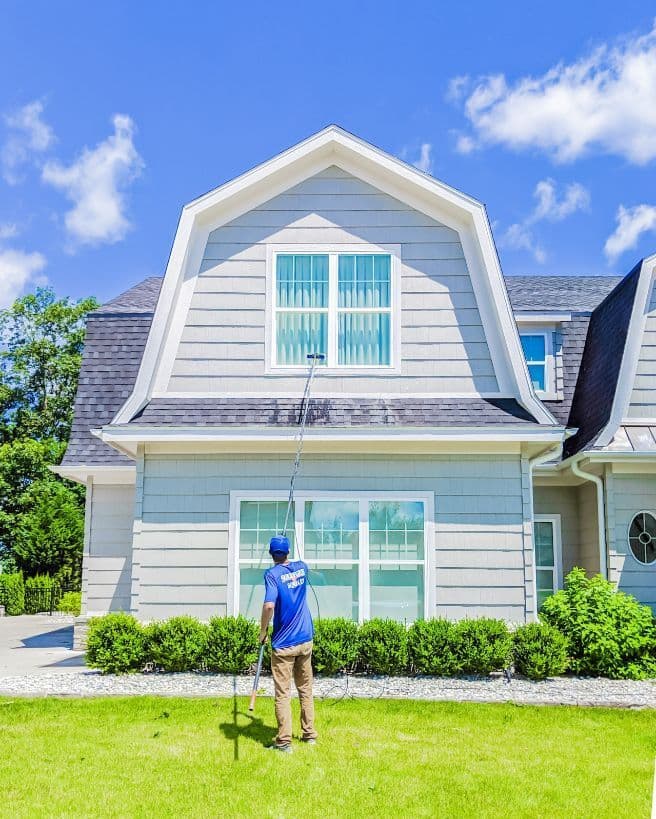 House washing — window and siding cleaning
